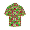 Ladybug with Leaf Print Pattern Men Aloha Hawaiian Shirt