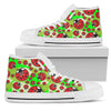 Ladybug with Leaf Print Pattern Women High Top Shoes