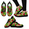 Ladybug With Leaf Print Pattern Women Sneakers Shoes