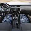 Leopard Blue Skin Print Car Floor Mats