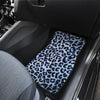 Leopard Blue Skin Print Car Floor Mats