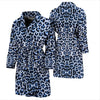 Leopard Blue Skin Print Men Bath Robe-JTAMIGO.COM