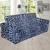 Leopard Blue Skin Print Sofa Slipcover-JTAMIGO.COM