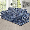 Leopard Blue Skin Print Sofa Slipcover-JTAMIGO.COM