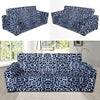 Leopard Blue Skin Print Sofa Slipcover-JTAMIGO.COM