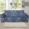 Leopard Blue Skin Print Sofa Slipcover-JTAMIGO.COM