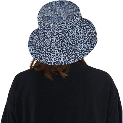 Leopard Blue Skin Print Unisex Bucket Hat