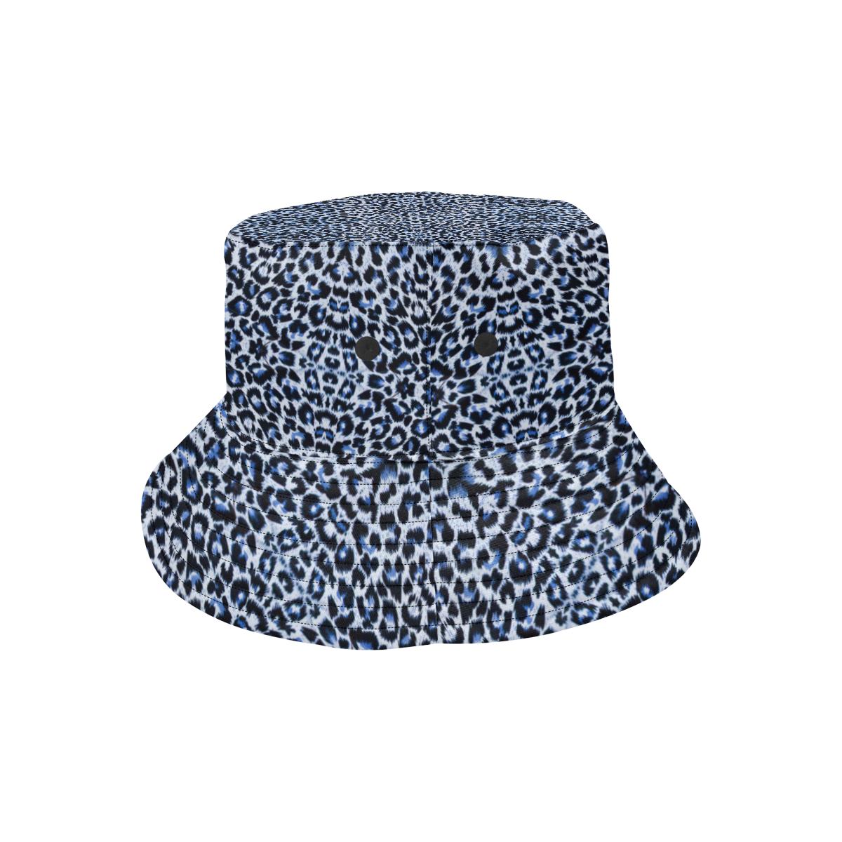 Leopard Blue Skin Print Unisex Bucket Hat