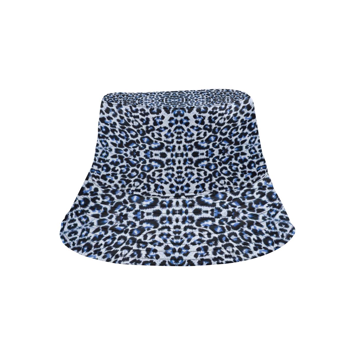 Leopard Blue Skin Print Unisex Bucket Hat