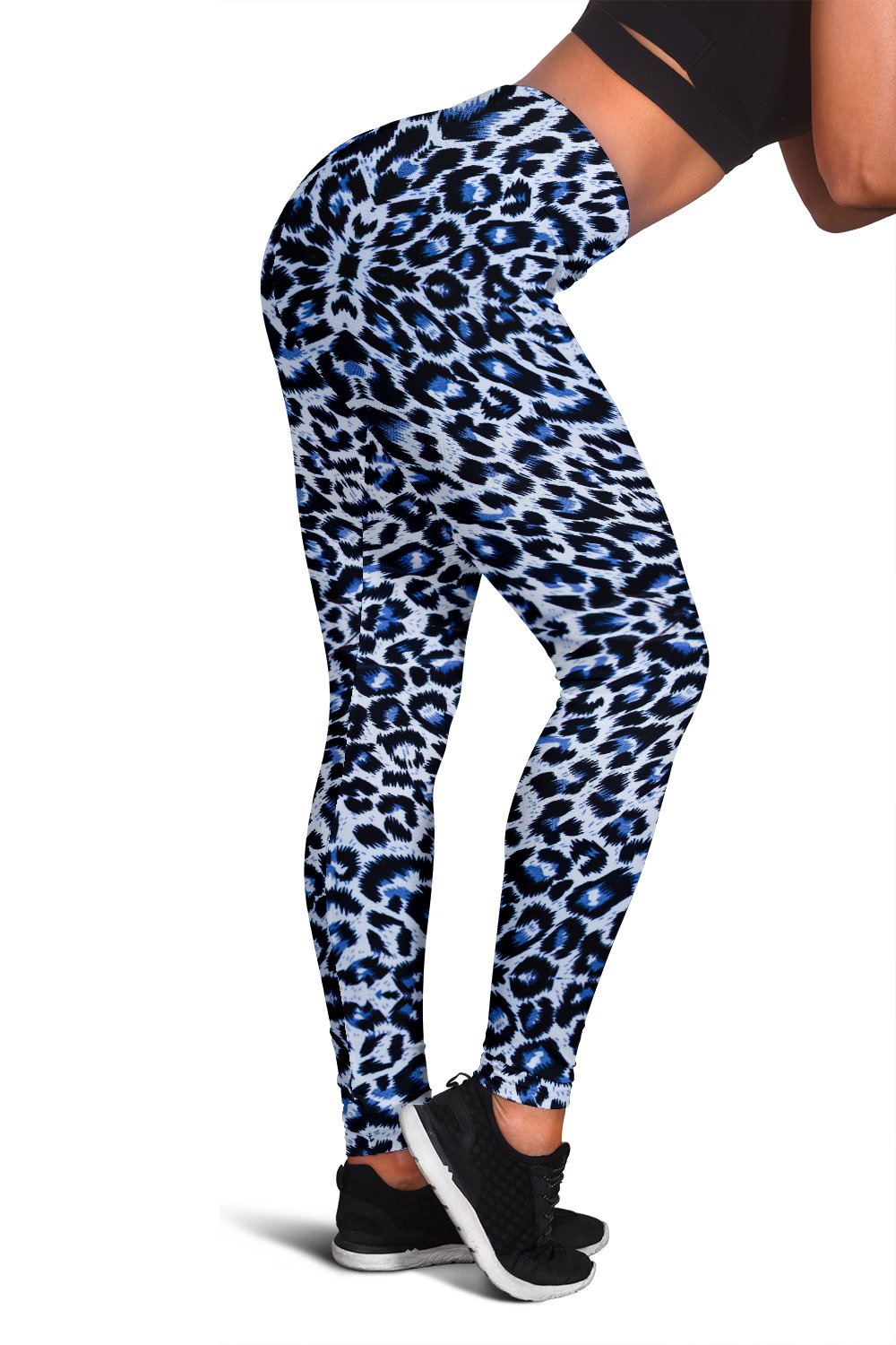 Leopard Blue Skin Print Women Leggings