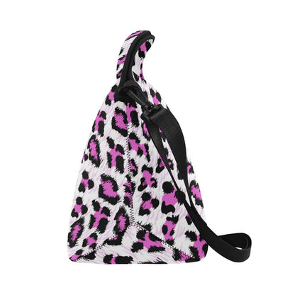 Leopard Pink Skin Print Neoprene Lunch Bag (Model 1669)(Large)-JTAMIGO.COM