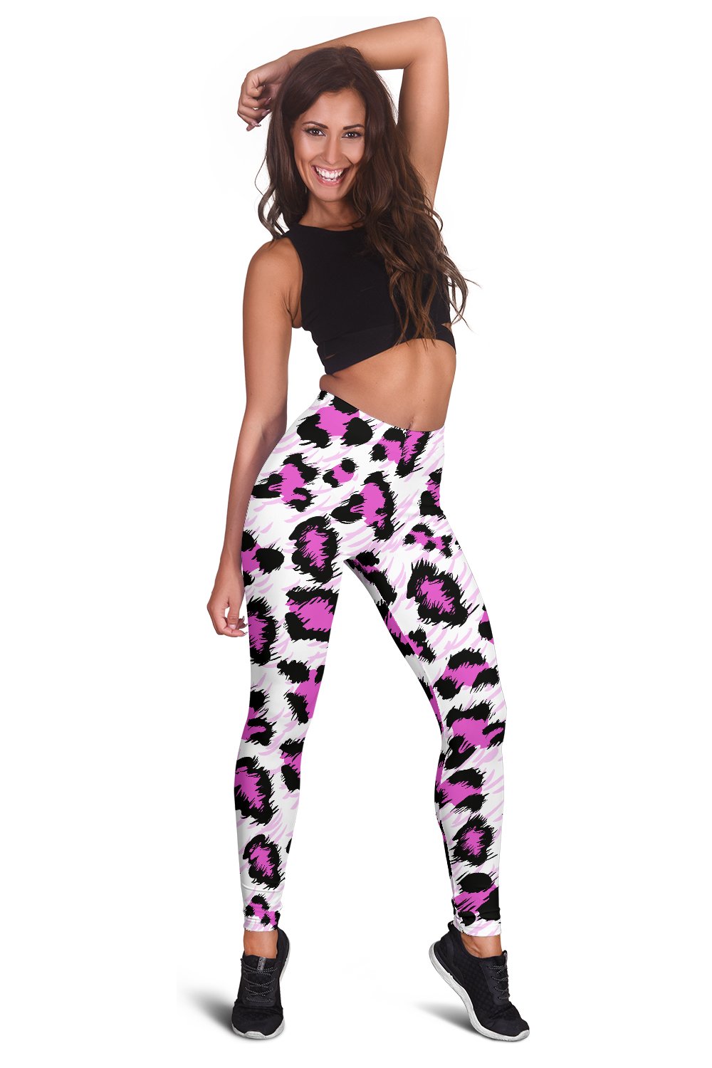 Leopard Pink Skin Print Women Leggings