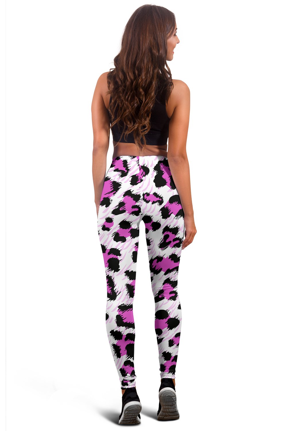 Leopard Pink Skin Print Women Leggings