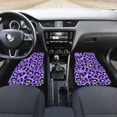 Leopard Purple Skin Print Car Floor Mats