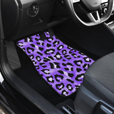 Leopard Purple Skin Print Car Floor Mats