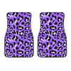 Leopard Purple Skin Print Car Floor Mats