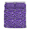 Leopard Purple Skin Print Duvet Cover Bedding Set