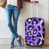 Leopard Purple Skin Print Luggage Cover Protector