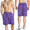 Leopard Purple Skin Print Mens Shorts-JTAMIGO.COM