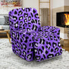 Leopard Purple Skin Print Recliner Slipcover-JTAMIGO.COM