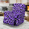 Leopard Purple Skin Print Recliner Slipcover-JTAMIGO.COM