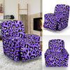 Leopard Purple Skin Print Recliner Slipcover-JTAMIGO.COM