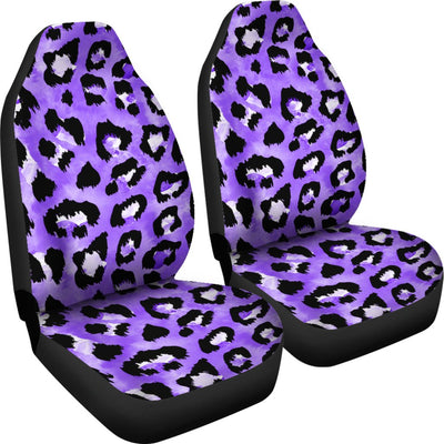 Leopard Purple Skin Print Universal Fit Car Seat Covers
