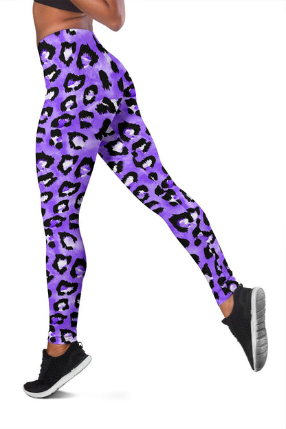 Leopard Purple Skin Print Women Leggings