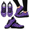 Leopard Purple Skin Print Women Sneakers Shoes