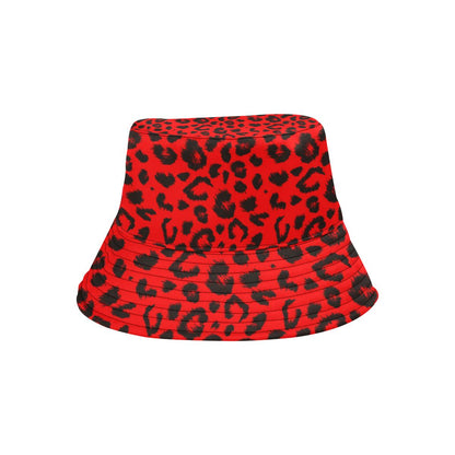Leopard Red Skin Print Unisex Bucket Hat