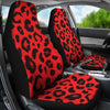 Leopard Red Skin Print Universal Fit Car Seat Covers