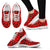 Leopard Red Skin Print Women Sneakers Shoes