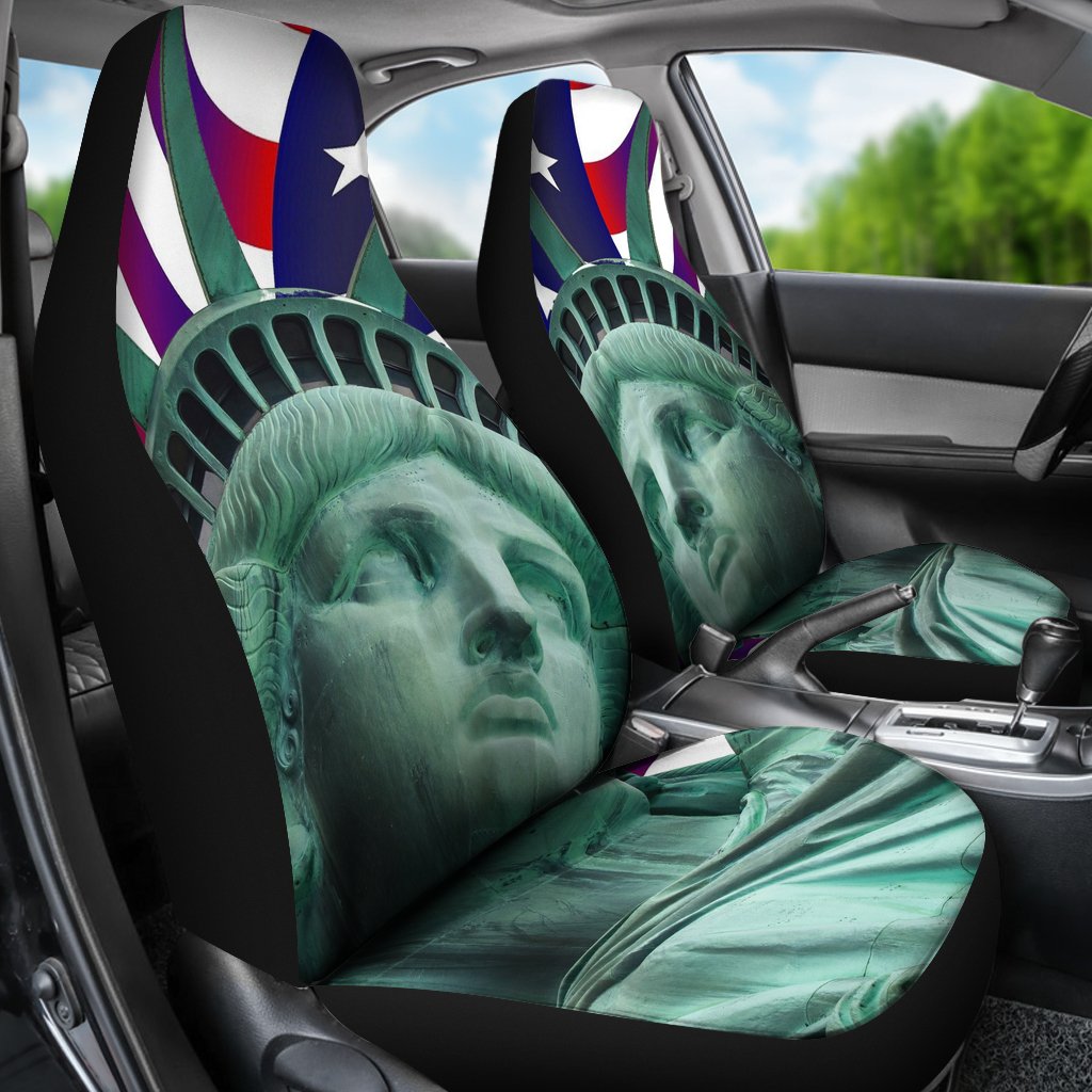 Liberty Flag Print Universal Fit Car Seat Covers