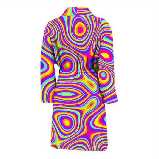 Liquid Pattern Print Design 06 Men Bathrobe-JORJUNE.COM