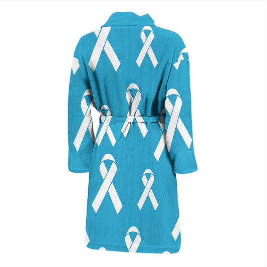 Liver cancer Pattern Print Design 01 Men Bathrobe-JORJUNE.COM
