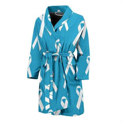Liver cancer Pattern Print Design 01 Men Bathrobe-JORJUNE.COM