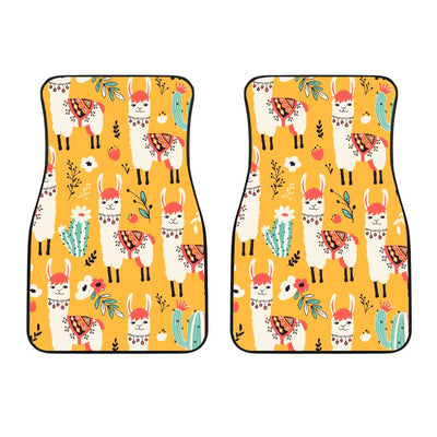 Llama Cute Themed Print Car Floor Mats