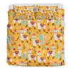 Llama Cute Themed Print Duvet Cover Bedding Set