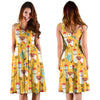 Llama Cute Themed Print Sleeveless Dress