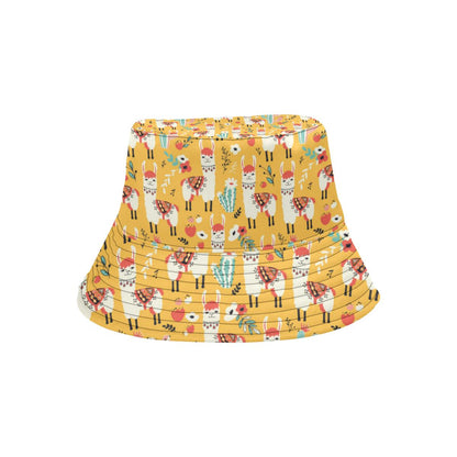 Llama Cute Themed Print Unisex Bucket Hat
