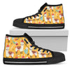 Llama Cute Themed Print Women High Top Shoes