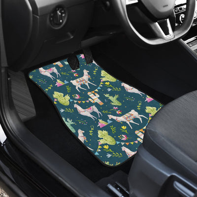 Llama with Cactus Design Print Car Floor Mats