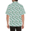 Llama with Cactus Themed Print Men Aloha Hawaiian Shirt