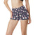 Llama with Candy Cane Themed Print High Waisted Spandex Shorts-JTAMIGO.COM