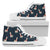 Llama with Polka Dot Themed Print Women High Top Shoes