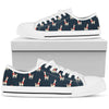 Llama with Polka Dot Themed Print Women Low Top Shoes