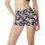 Lotus Flower Print Design High Waisted Spandex Shorts-JTAMIGO.COM