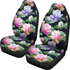 Lotus Flower Print Design Universal Fit Car Seat Covers