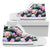 Lotus Flower Print Design Women High Top Shoes