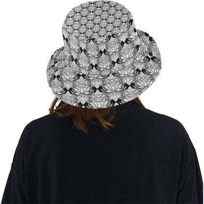 Lotus Mandala Print Pattern Unisex Bucket Hat